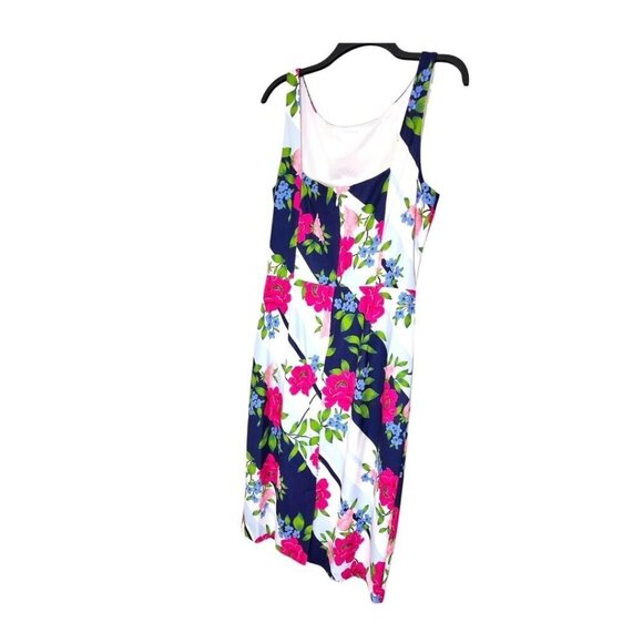 Vince Camuto Womens Multi Color Floral Sleeveless Tank Bodycon Dress Sz 14 New - Picture 5 of 10